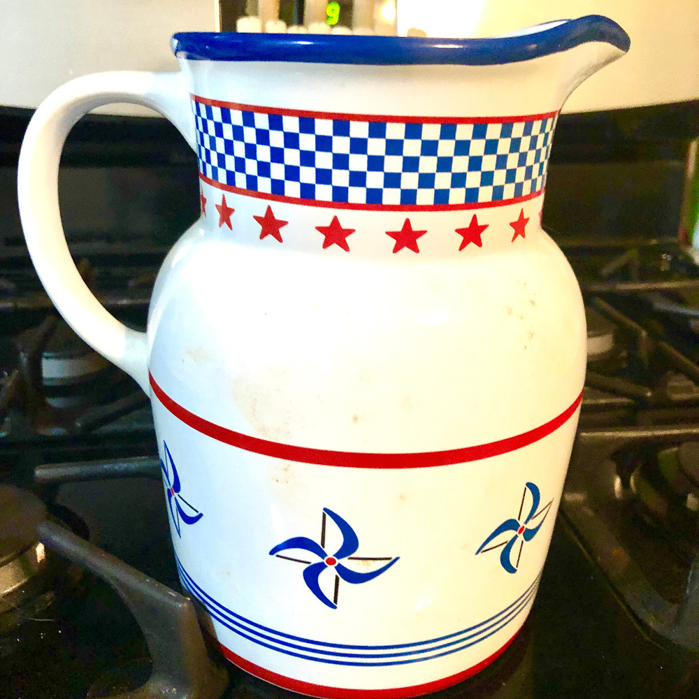 Vintage Princess House Country Fair Pitcher 64 Oz